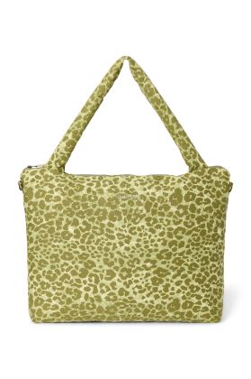 STUDIO NOOS - Cotton DIAPER BAG - prebaľovacia taška | Green Leopard
