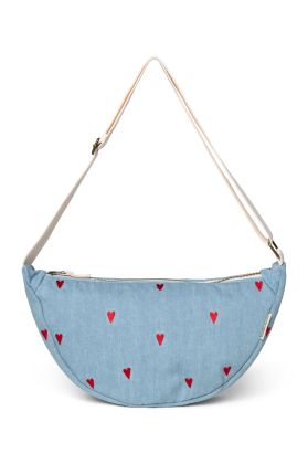 STUDIO NOOS - Denim Adult FANNY kabelka | Blue Hearts