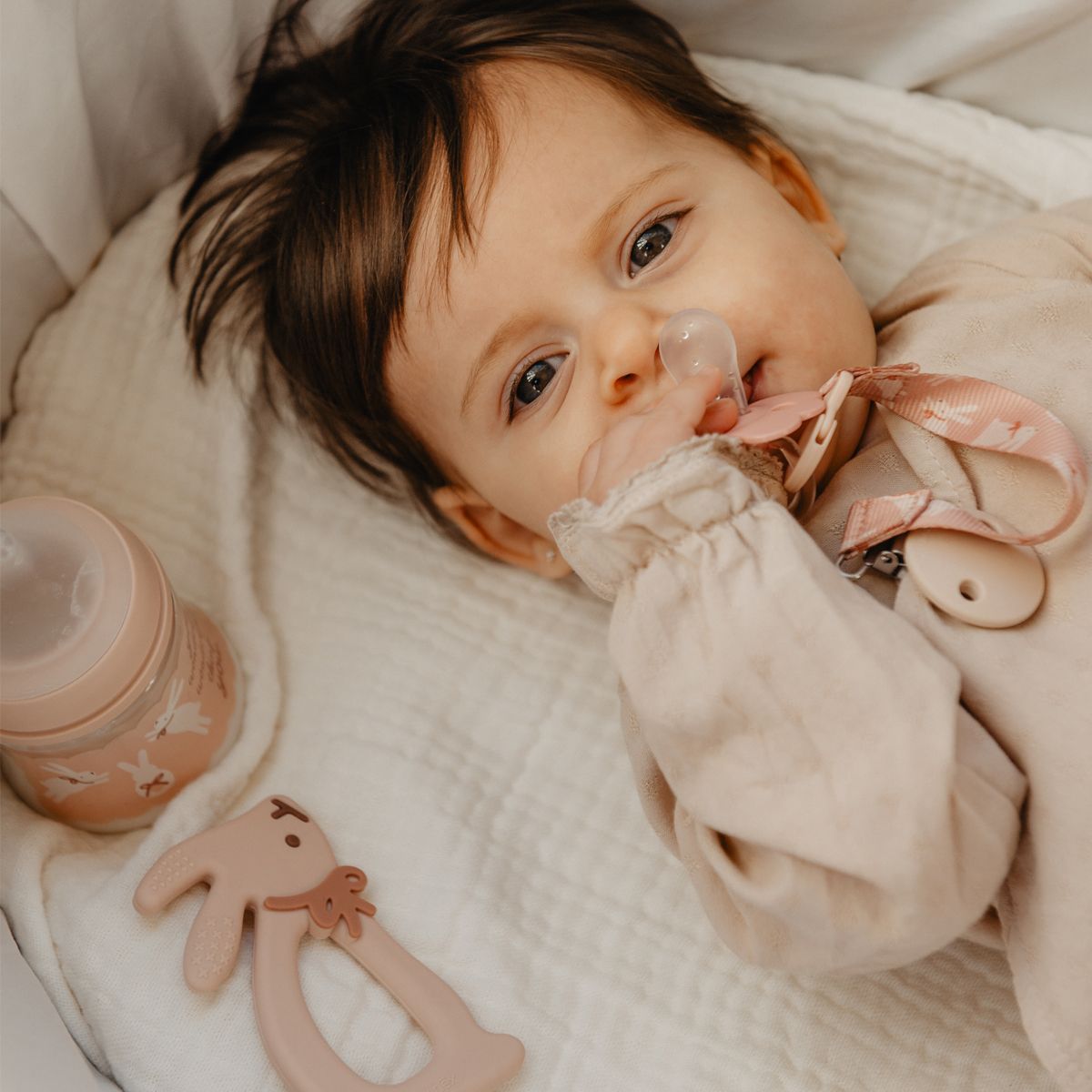 SUAVINEX | Novorozenecký set WONDERLAND NEW - RŮŽOVÝ