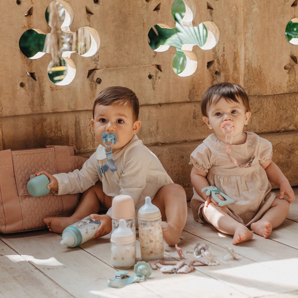 SUAVINEX | Novorozenecký set WONDERLAND NEW - RŮŽOVÝ