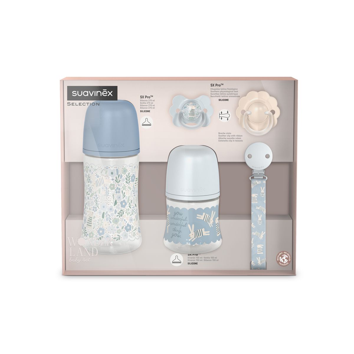 SUAVINEX | Novorozenecký set WONDERLAND NEW - MODRÝ