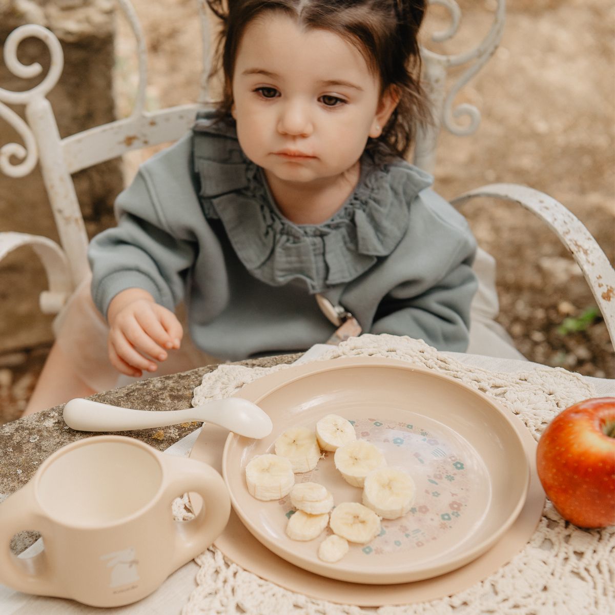 SUAVINEX | Jídelní set WONDERLAND NEW +6 m - KRÉMOVÝ
