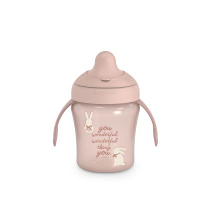 SUAVINEX | Nerozlievací hrnček WONDERLAND NEW 200 ml - ružový