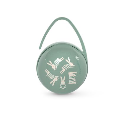 SUAVINEX | DUO krabička na šidítka WONDERLAND NEW - zelený králík