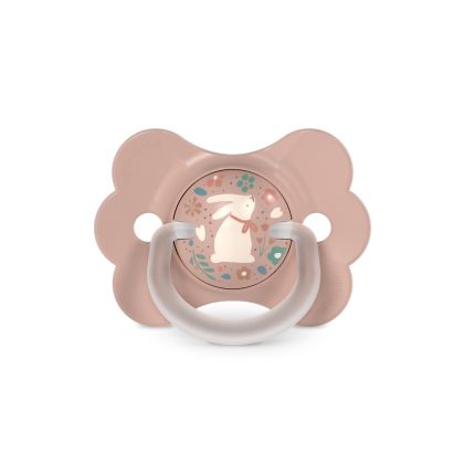 SUAVINEX | Dudlík SX PRO fyziologický BUTTERFLY WONDERLAND NEW  6/18m - růžový králík