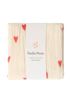 STUDIO NOOS - SWADDLE ZAVINOVAČKA Print Medium | Beige Hearts