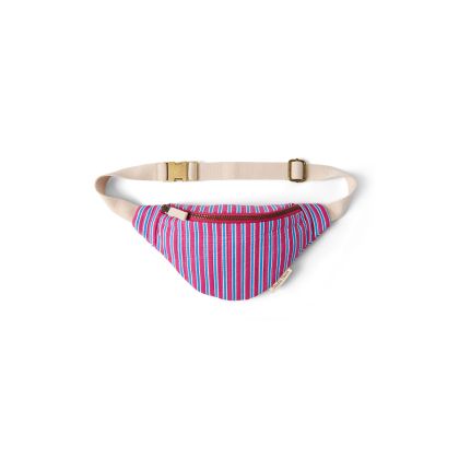STUDIO NOOS - Poplin Mini FANNY kabelka | Raspberry Striped