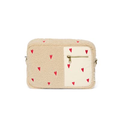 STUDIO NOOS - Teddy ORGANIZER na kočík | Ecru hearts
