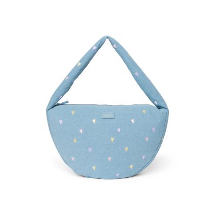 STUDIO NOOS - Denim Cross Body bag | Hearts Light Blue Hearts