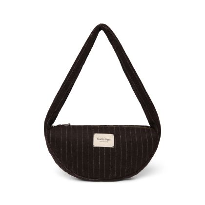 STUDIO NOOS - Flannel Chalkstripe Mini Cross Body bag | Brown