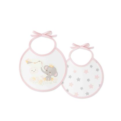INTERBABY | PODBRADNÍK SLONÍK 20×20 cm – 2 ks – ružový