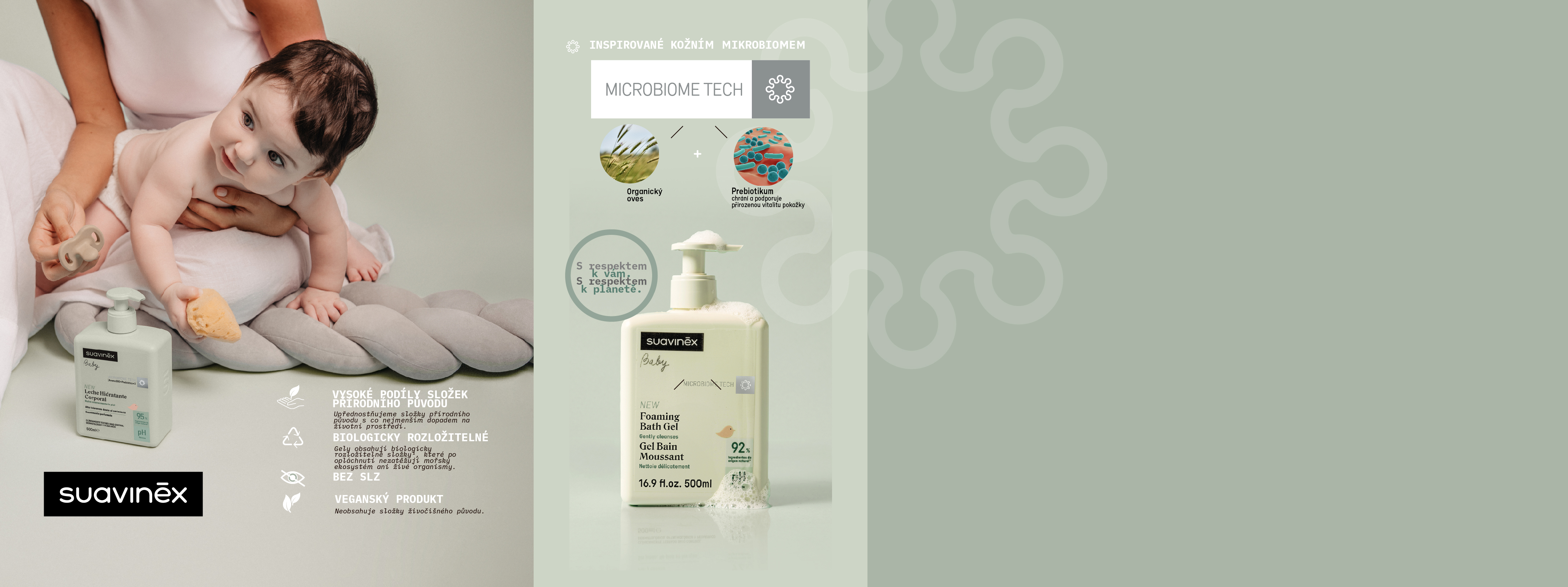 SUAVINEX A NOVÉ INGREDIENCE inspirované kožním mikrobiomem