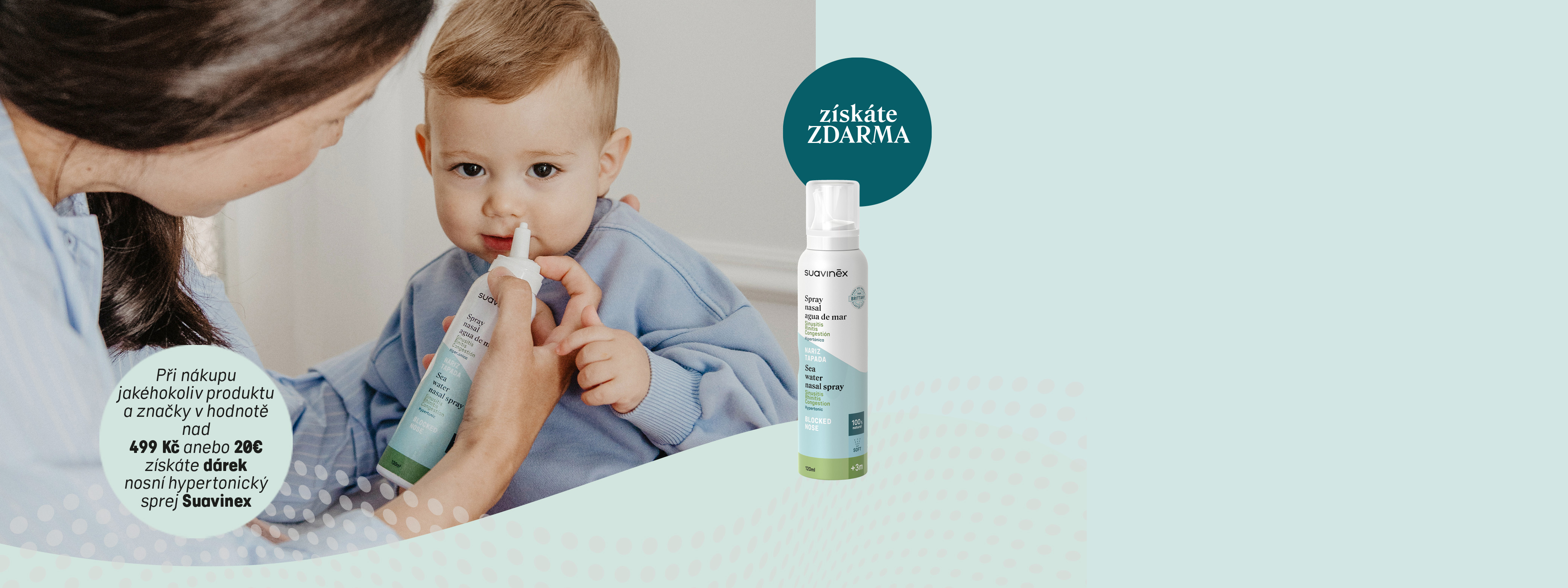 Suavinex hypertonický sprej - dárek zdarma 