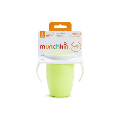 Munchkin Miracle 360°  tréninkový hrneček, 207ml, 6m+, zelený