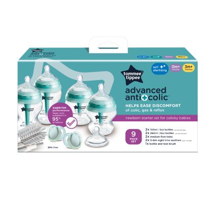 Tommee Tippee ADVANCED ANTI-COLIC Novorozenecký Starter Kit Samosterilizačních lahviček 0m+