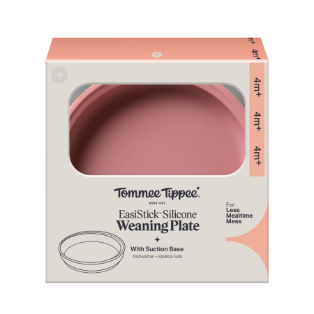 Tommee Tippee Silikonový talíř s přísavkou, růžový