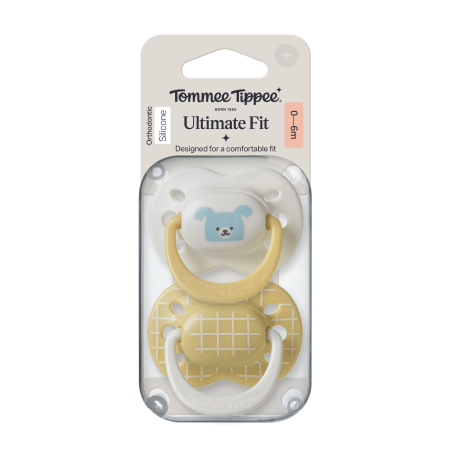 Tommee Tippee Ultimate Fit DECO silikonový dudlík 0–6 m, 2 ks, BOY , více barevných variant