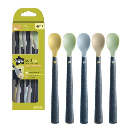 Tommee Tippee Softee Lžičky Pro Nejmenší 4m+, 5 ks