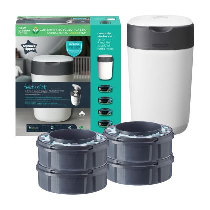 Tommee Tippee Twist & Click Koš Na Pleny + 4 kazety 
