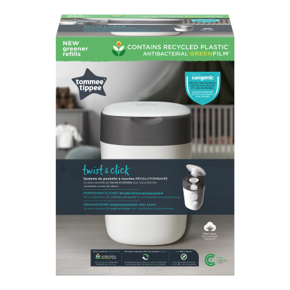 Tommee Tippee Twist & Click Koš Na Pleny, Bílý