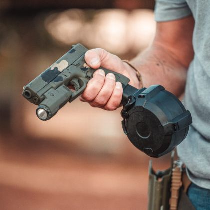 Bubnový zásobník Magpul PMAG D-50 GL9 pro pistole Glock, 50 ran