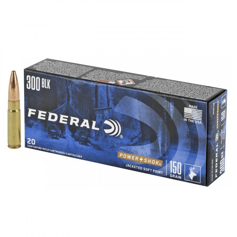 Náboj Federal .300 Blackout Power-Shok, 150gr/9,7g, SP