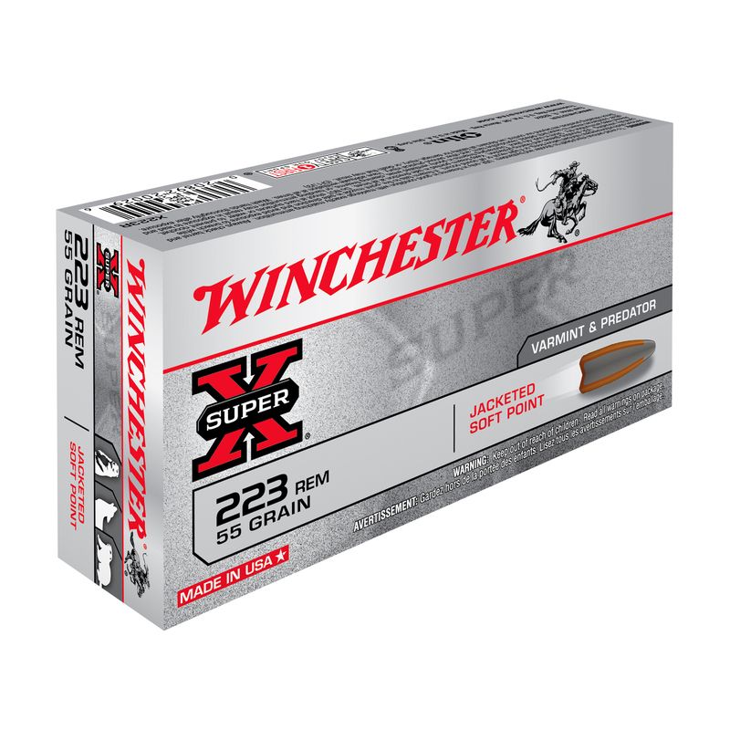 Náboj Winchester .223 Rem Super X, 55gr/3,6g, PSP