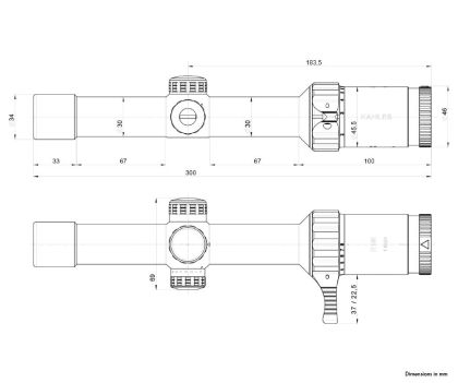 Puškohled Kahles K18i 1-8x24, CW, Right, IPSC