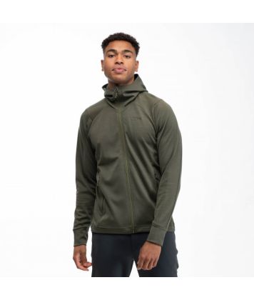 Bunda Bergans Ulstein Wool Hood Dark Green Mud