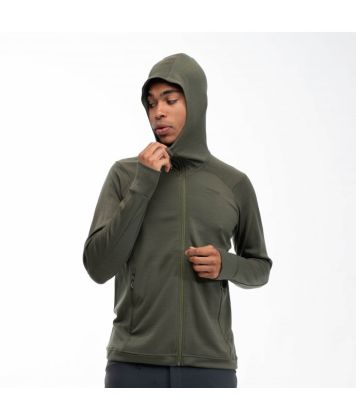 Bunda Bergans Ulstein Wool Hood Dark Green Mud