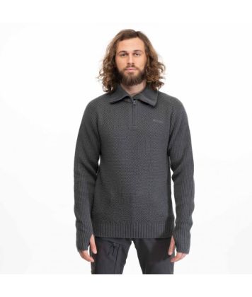 Svetr Bergans Ulriken Jumper Solid Dark Grey