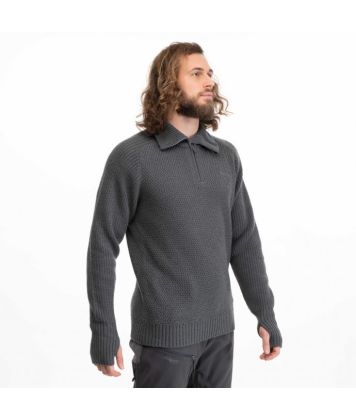 Svetr Bergans Ulriken Jumper Solid Dark Grey