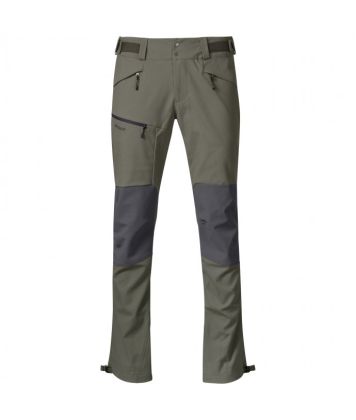 Kalhoty Bergans Fjorda Trekking Hybrid Green Mud/Solid Dark Grey