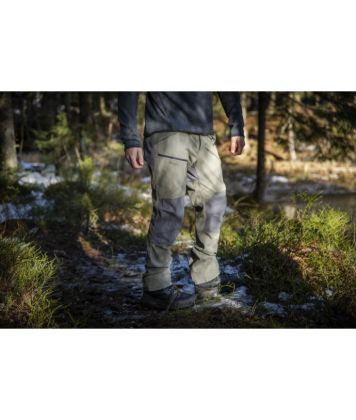 Kalhoty Bergans Fjorda Trekking Hybrid Green Mud/Solid Dark Grey