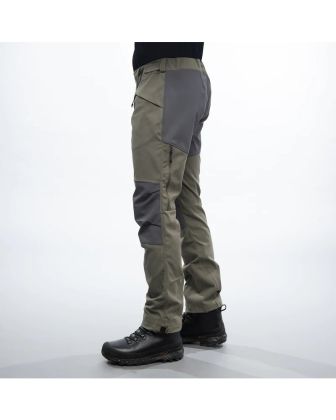 Kalhoty Bergans Fjorda Trekking Hybrid Green Mud/Solid Dark Grey