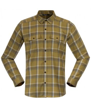 Košile Bergans Tovdal Olive Green/Dark Green Mud Check