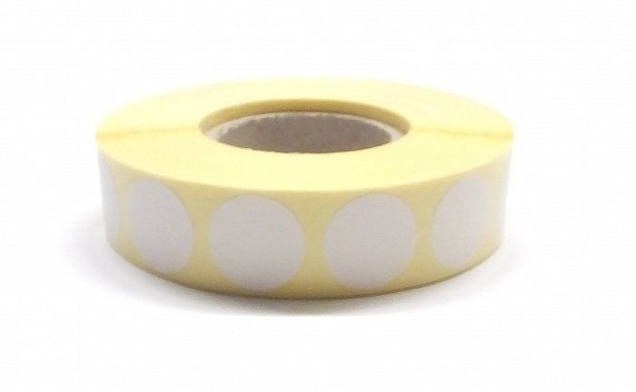 Zálepky na terče 19 mm, Bílá