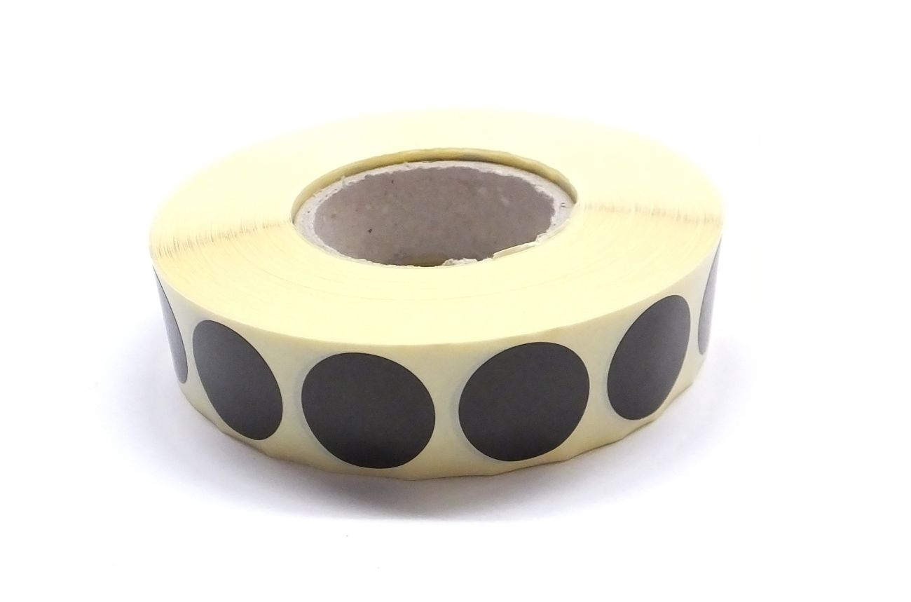 Zálepky na terče 19 mm, Černá