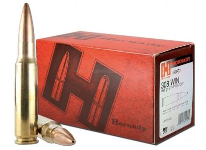 Náboj Hornady .308 Win Match, 168gr/10,8g, HPBT