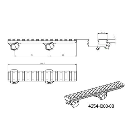 QD (rychloupínací) základna JK Nástroje Blaser, Picatinny