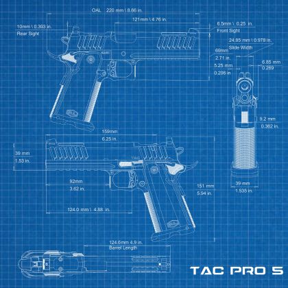 Pistole BUL SAS II TAC Pro G2 5