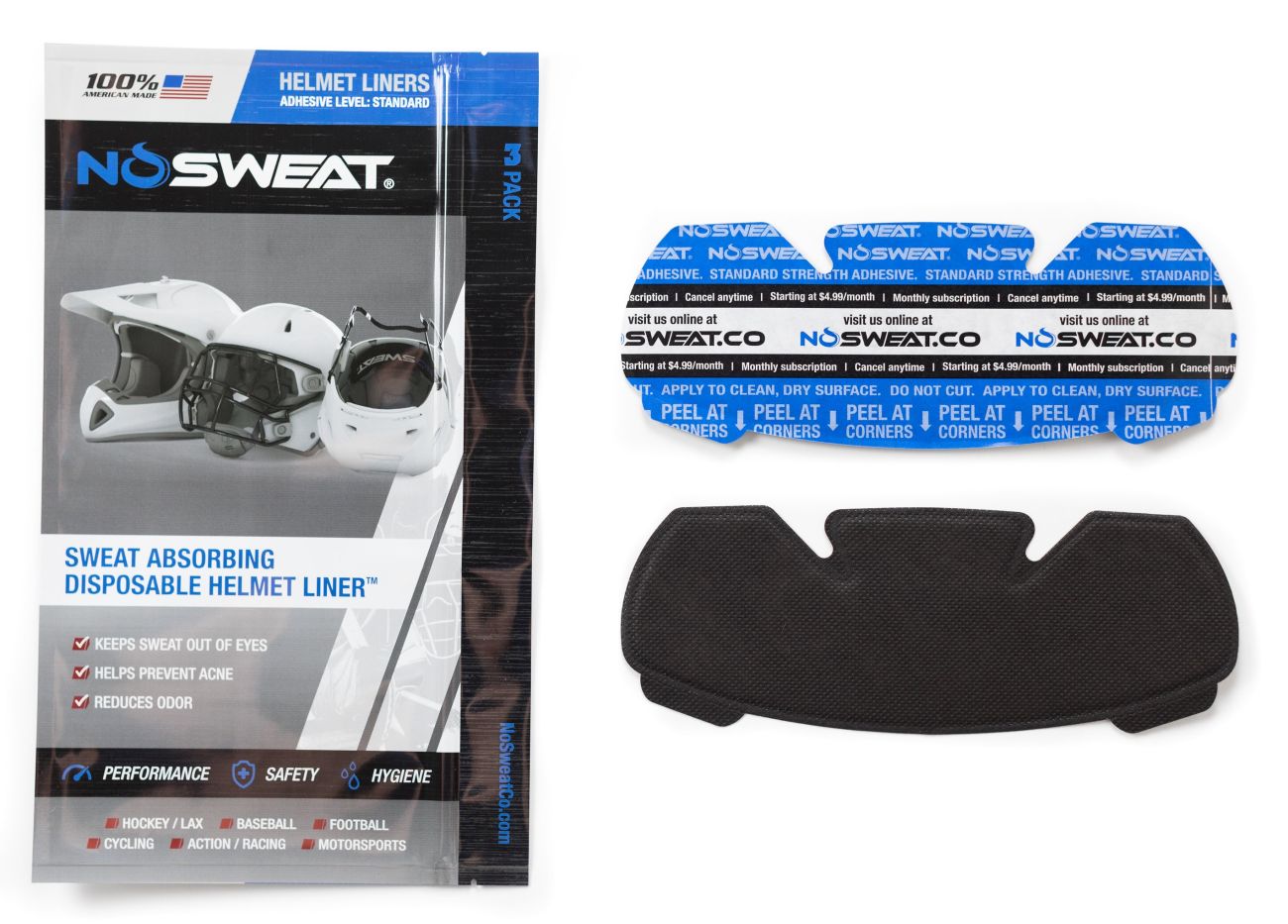 NoSweat - absorpční vložka do helmy