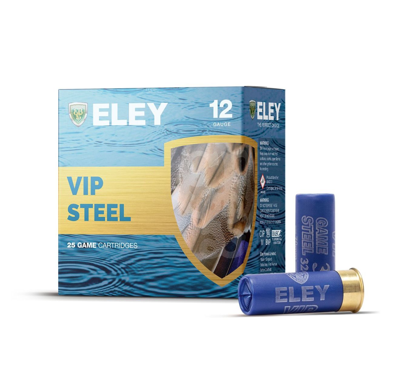Náboj Eley Hawk 12/70 VIP Steel, 3,25mm, 32g