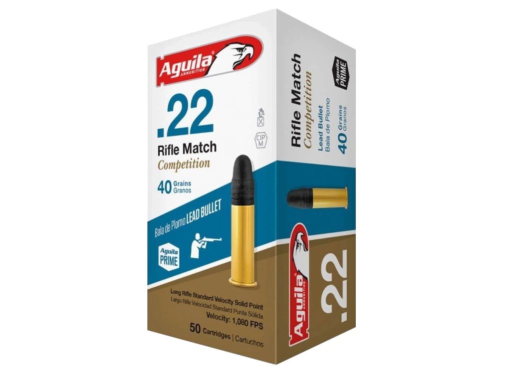 Náboj Aguila .22 LR Competition Rifle Match, 40gr/2,6g, LRN