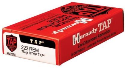 Náboj Hornady .223 Rem TAP, 75gr/4,9g, HPBT