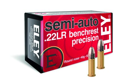 Náboj Eley .22 LR Semi-Auto Benchrest Precision, 40gr/2,56g, LRN