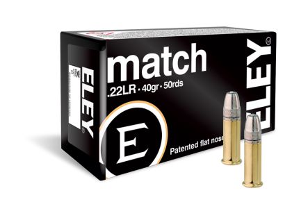 Náboj Eley .22 LR Match, 40gr/2,56g, LRN