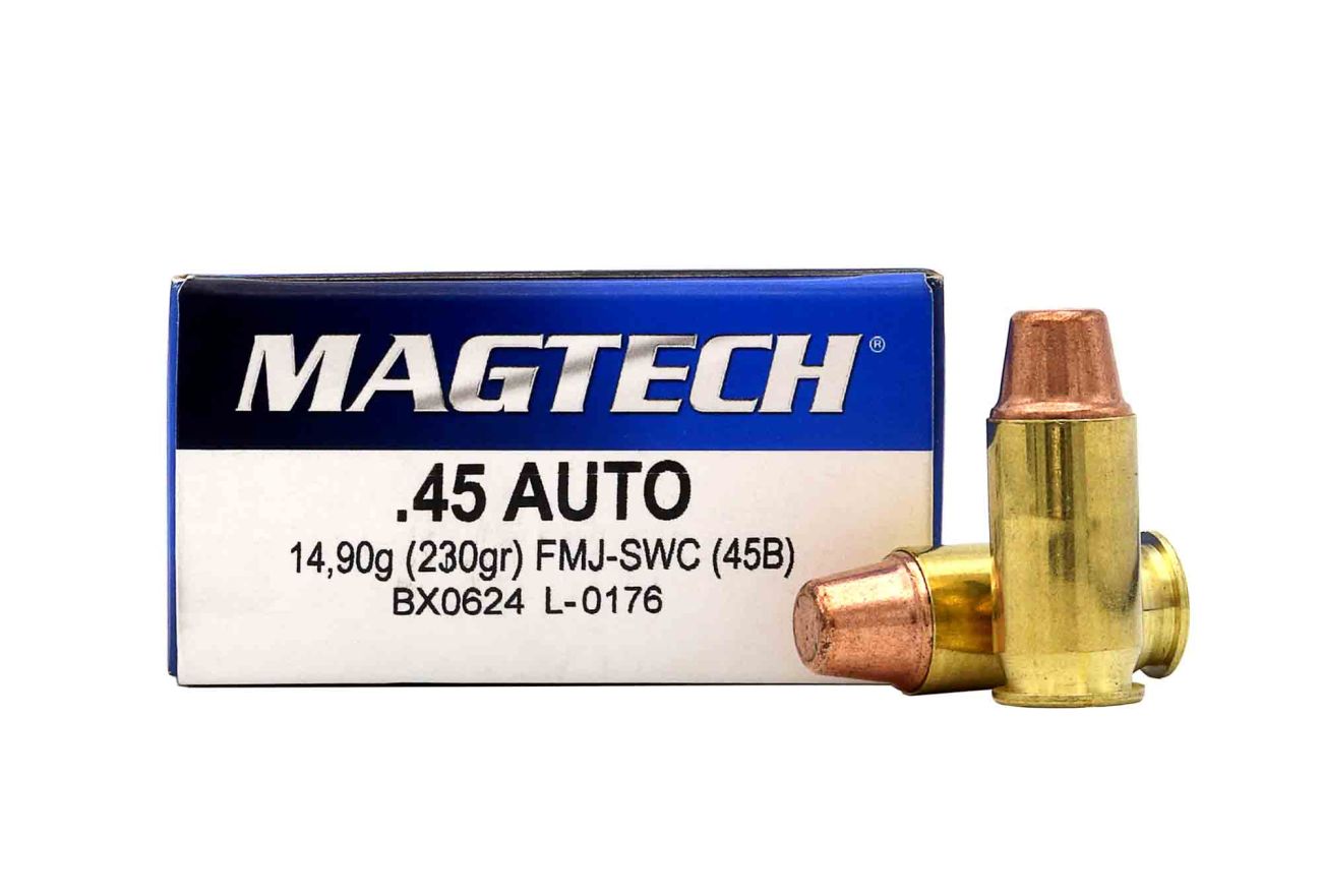 Náboj Magtech .45 ACP, 230gr/14,9g, FMJ SWC