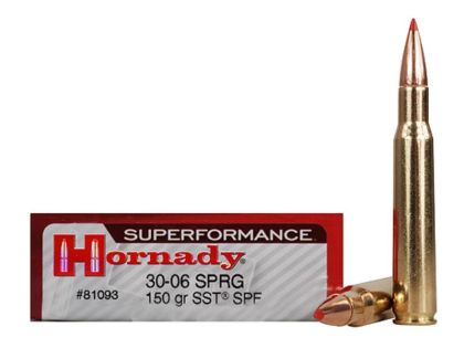 Náboj Hornady .30-06 Sprg. Superformance,  150gr/9,7g, SST