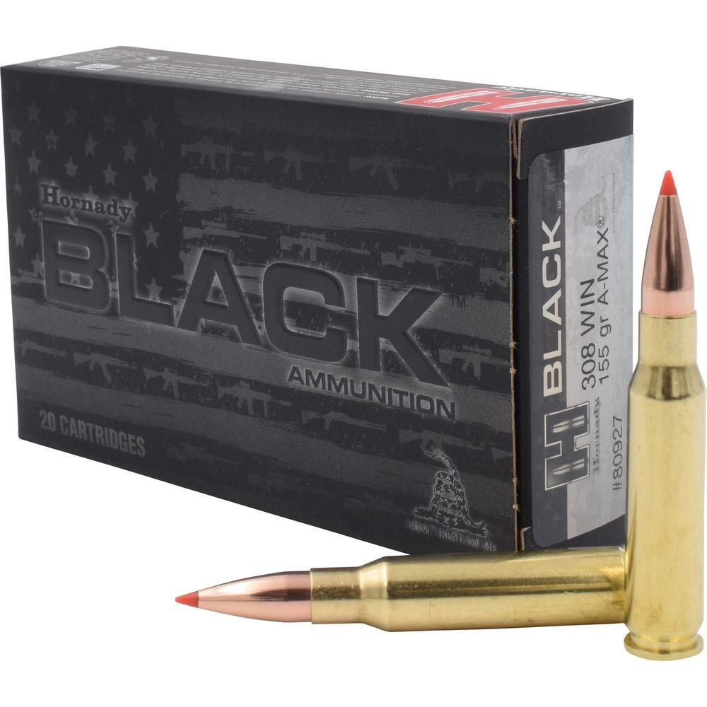 Náboj Hornady .308 Win Black, 155gr/10g, A-MAX